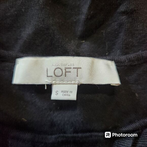 Ann Taylor Loft Sleeveless Sweater Womens SZ Small Ruffle Soft Girl Corporate - Picture 4 of 4